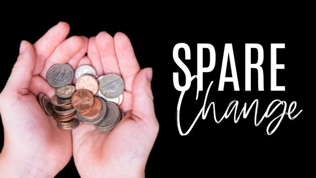 Spare Change Hands Varied Text